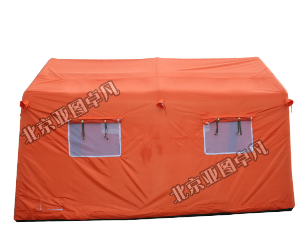 橙色戶外充氣帳篷